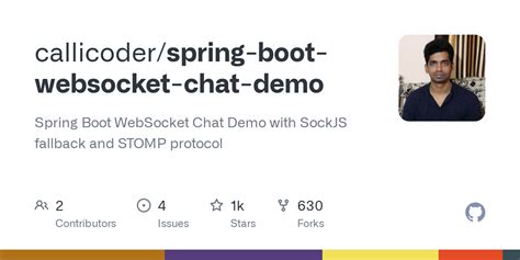 git clone https github.com callicoder spring-boot-websocket-chat-demo|callicoder websocket.